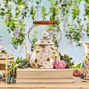 mackenzie childs wildflowers teapot