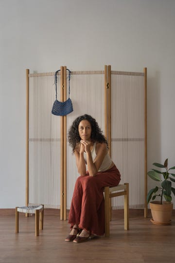 ikram maymouni, artesanía de macramé