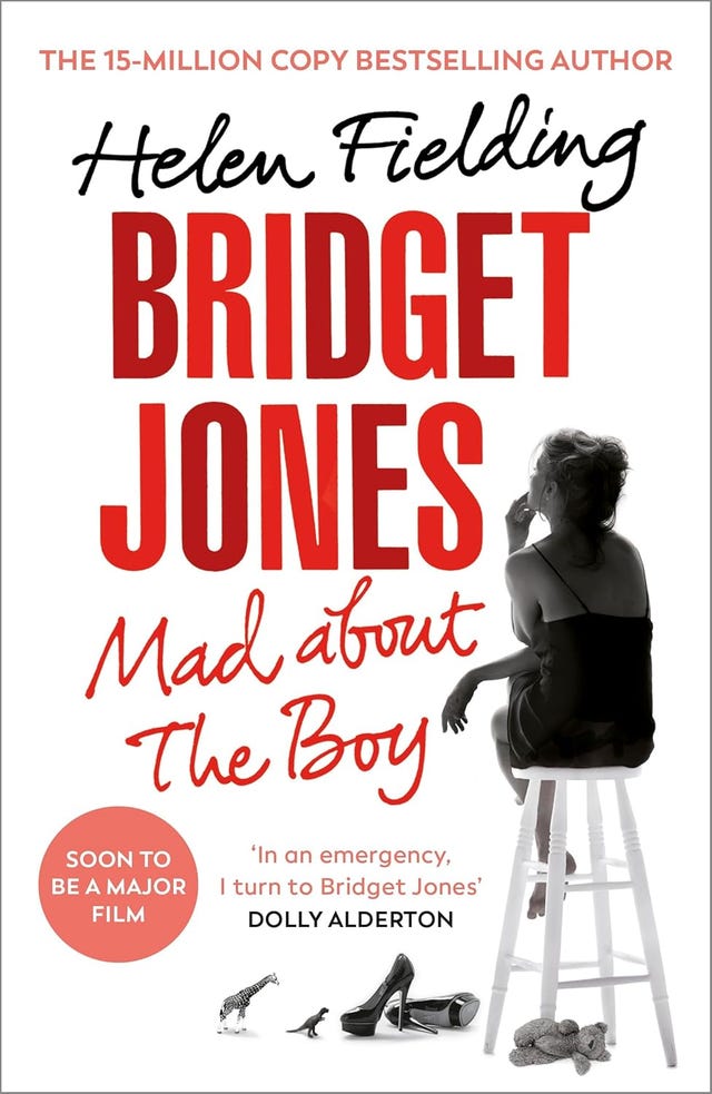 cover of bridget jones mad about the boy by helen fielding