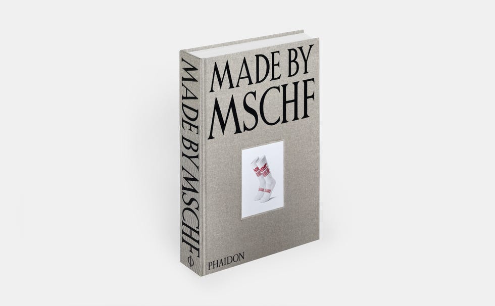 book titled made by mschf with a photograph of socks