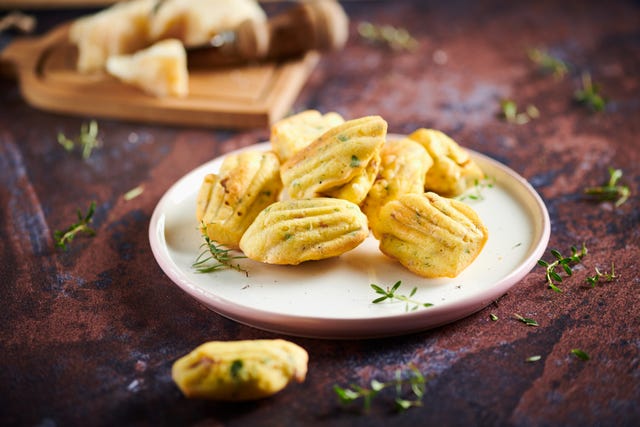 madeleines made with veroni salami