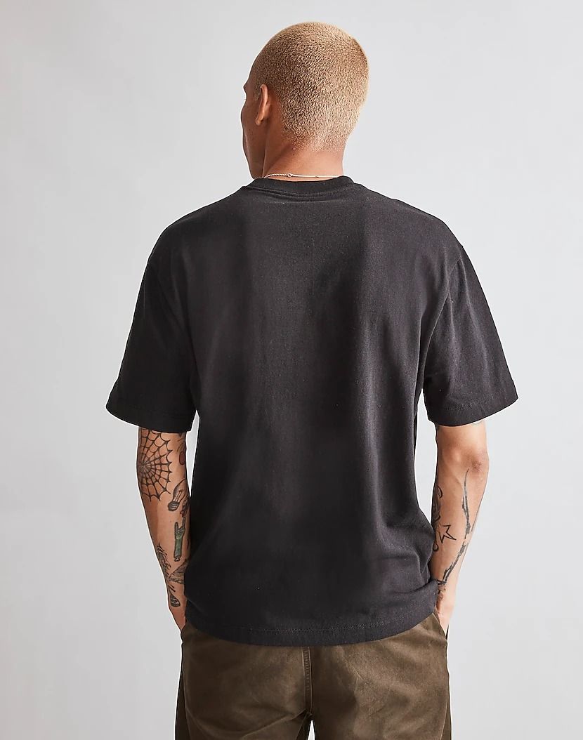 OFF-WHITE People-Print Cotton T-shirt Charcoal Grey