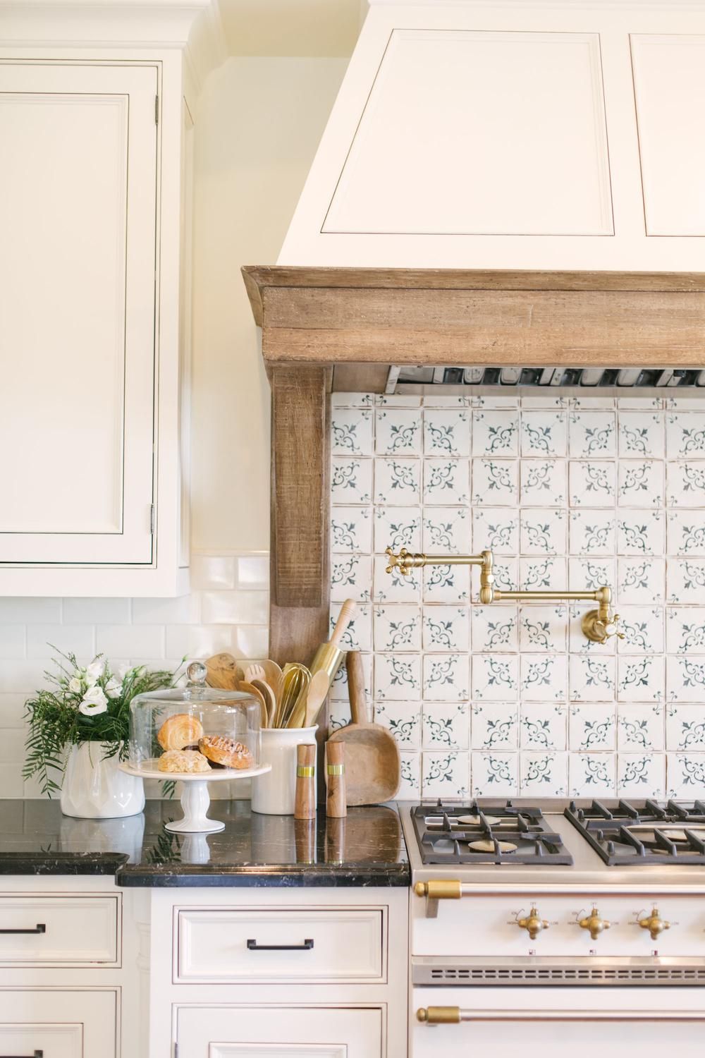 colourful countertop mosaic tile for artistic modern kitchen