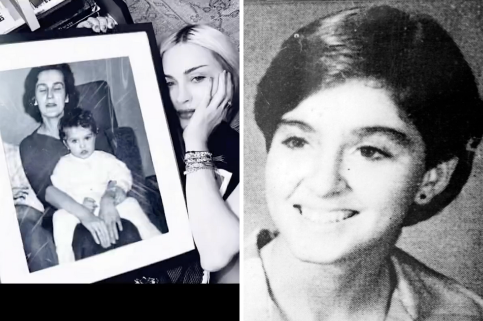 madonna brunette hair tribute mother