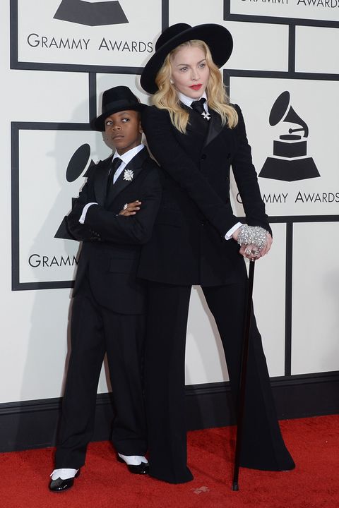 Madonna and David Banda at the Grammys