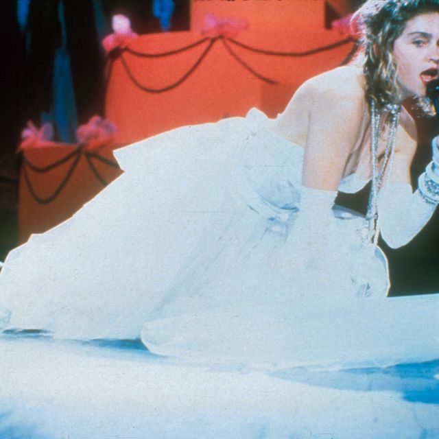Madonna performing on the 1984 MTV Video Music Awards at Radio City Music Hall in New York City, September 14, 1984