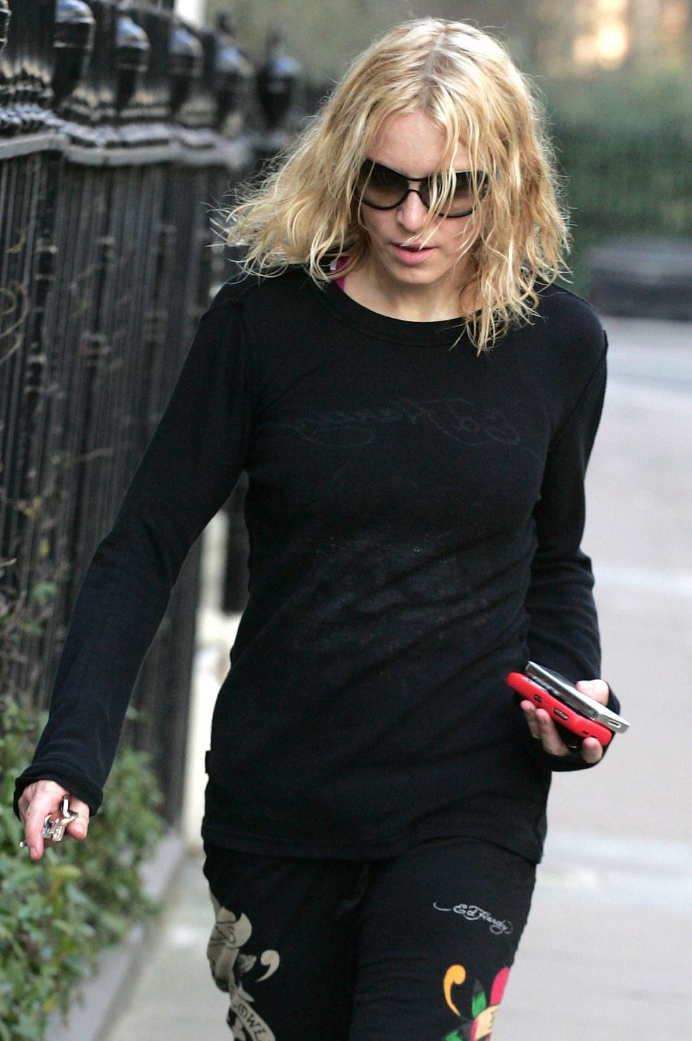 Madonna sighted visiting gym on January 28, 2008 in London, England