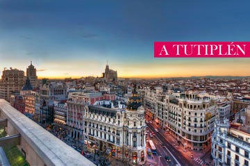 vista panorámica del skyline de madrid