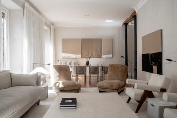 un piso señorial en el centro de madrid con decoración en estilo japandi