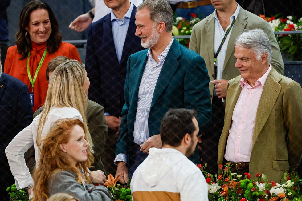 maria castro y felipe vi en el mutua madrid open