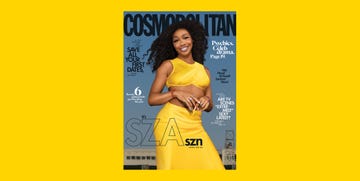 sza on the cover of cosmopolitan