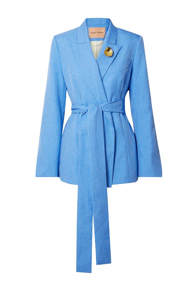 Blue, Collar, Sleeve, Dress shirt, Textile, Outerwear, Coat, Formal wear, Electric blue, Blazer, 