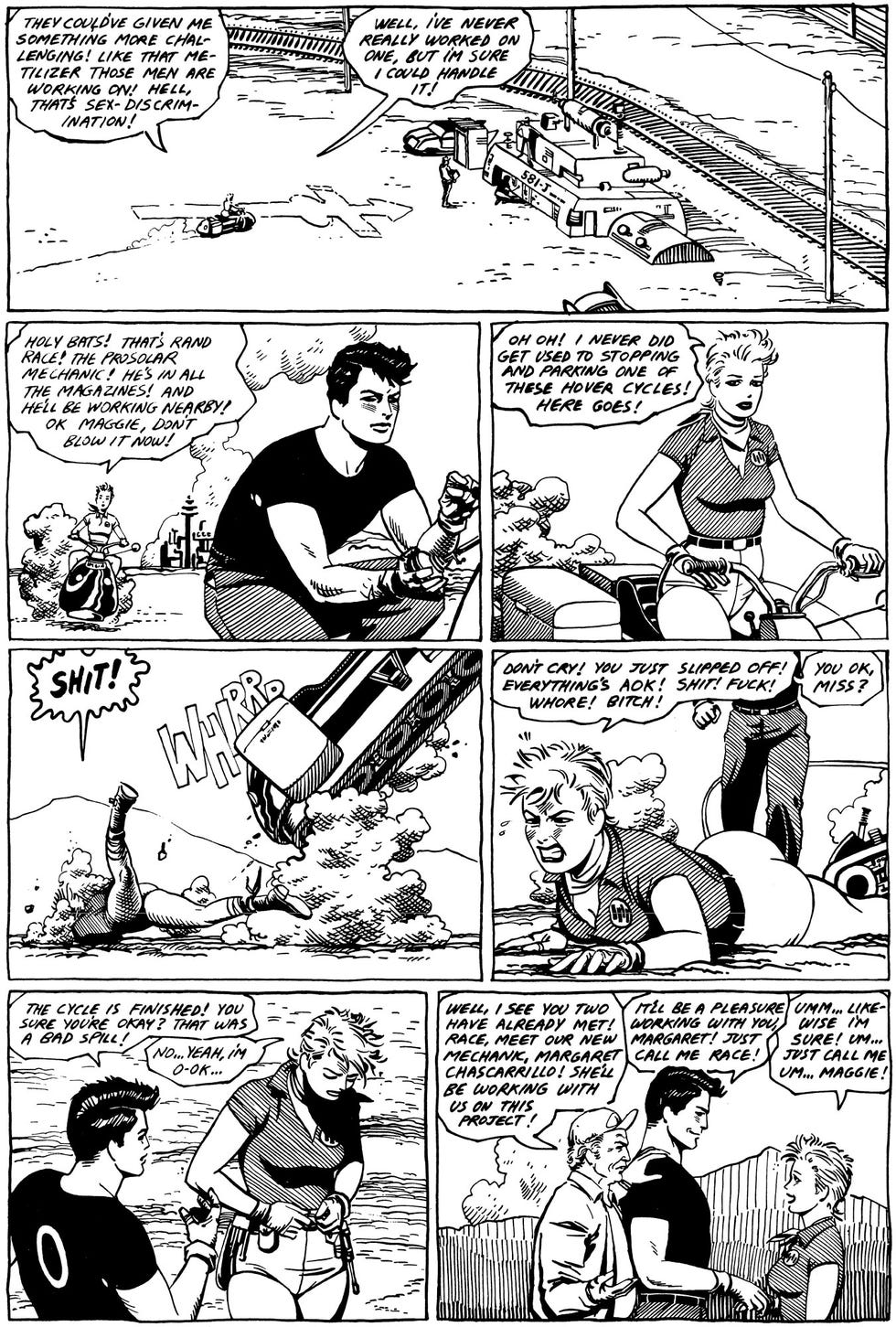 maggie the mechanic, excerpt, jaime hernandez, love and rockets