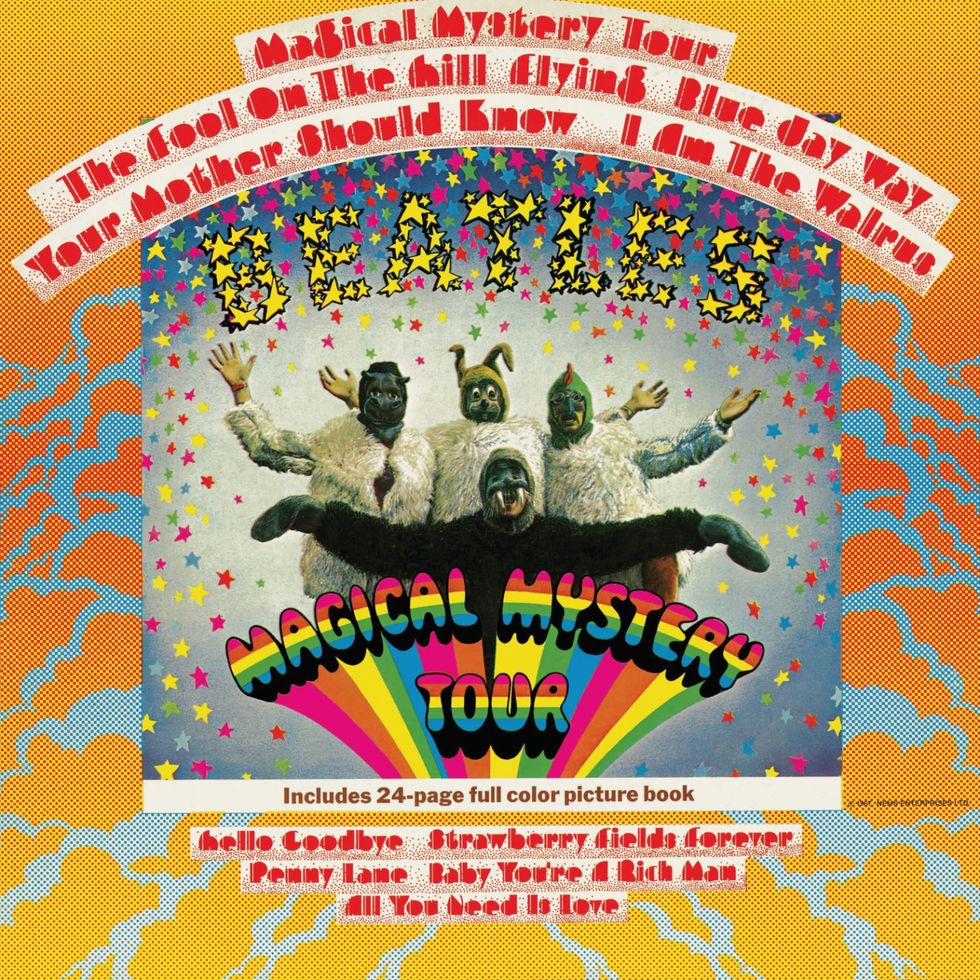 portada de 'magical mystery tour' de the beatles
