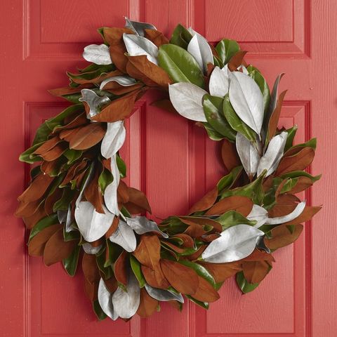 magnolia leaves, diy christmas wreath ideas