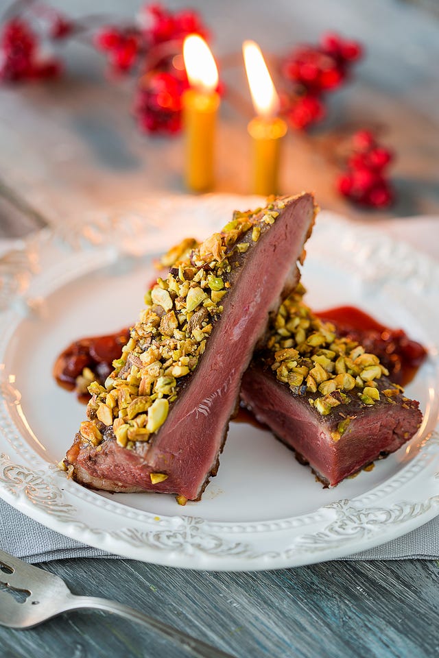 recetas de magret de pato con pistachos