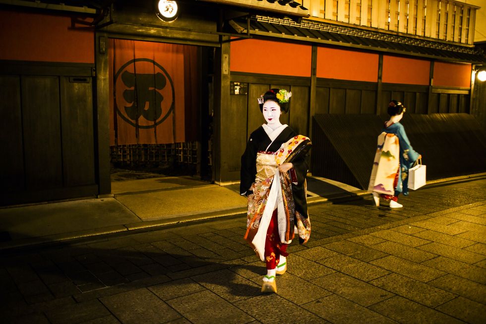 Maikos in Gion Kyoto Japan