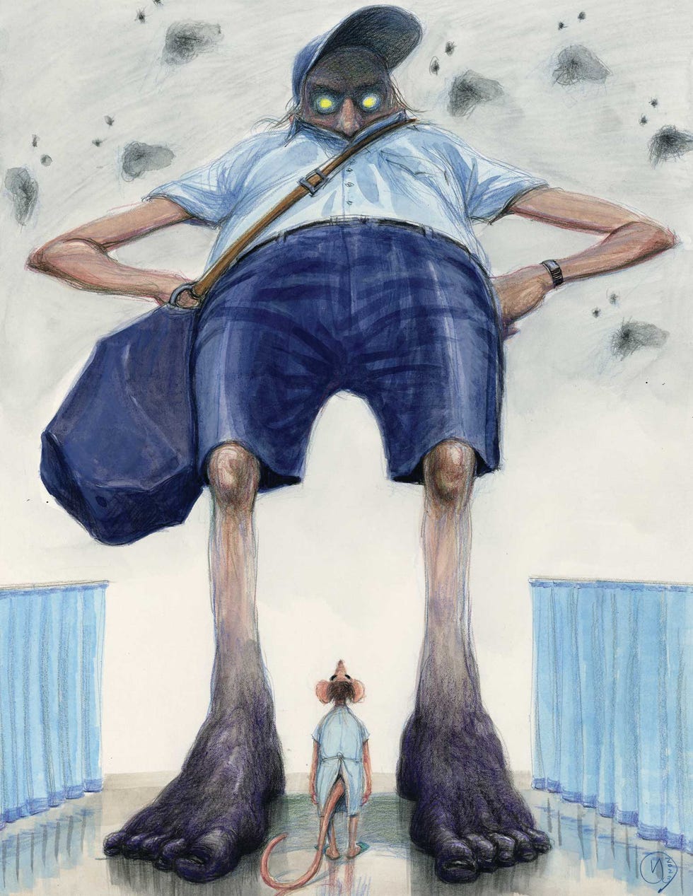 mailman, fiction, illustration