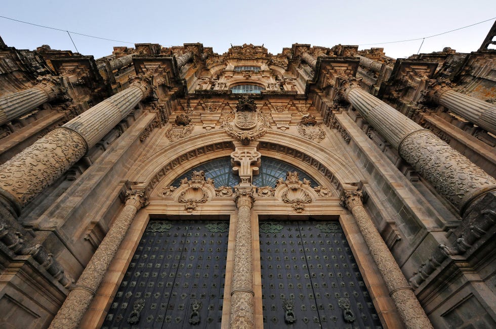 Main door of cathedral, Santiago de Compostela