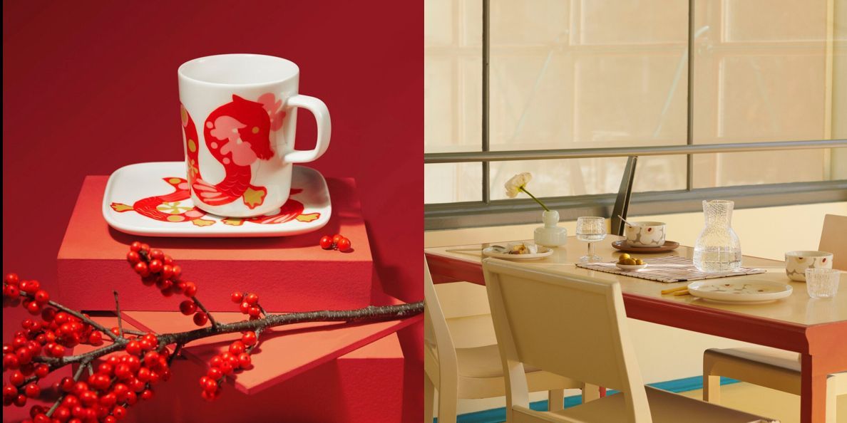 ［最終値下げ‼︎］マリメッコ　60th キャニスター　ピンク 24SS□marimekko□UNIKKO 60周年限定 陶器製キャニスター