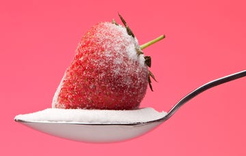 Strawberries with sugar