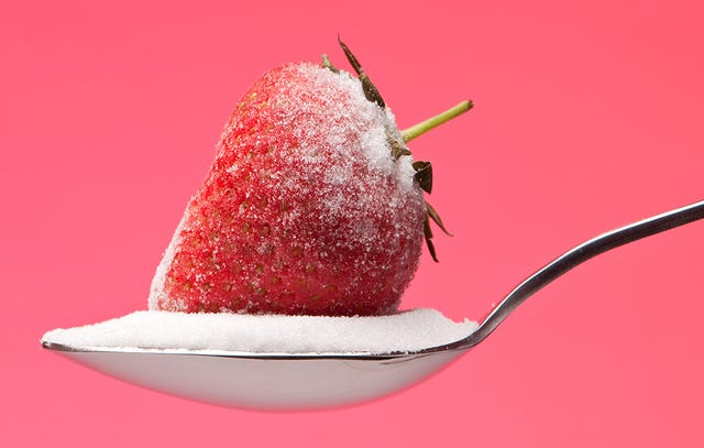 Strawberries with sugar