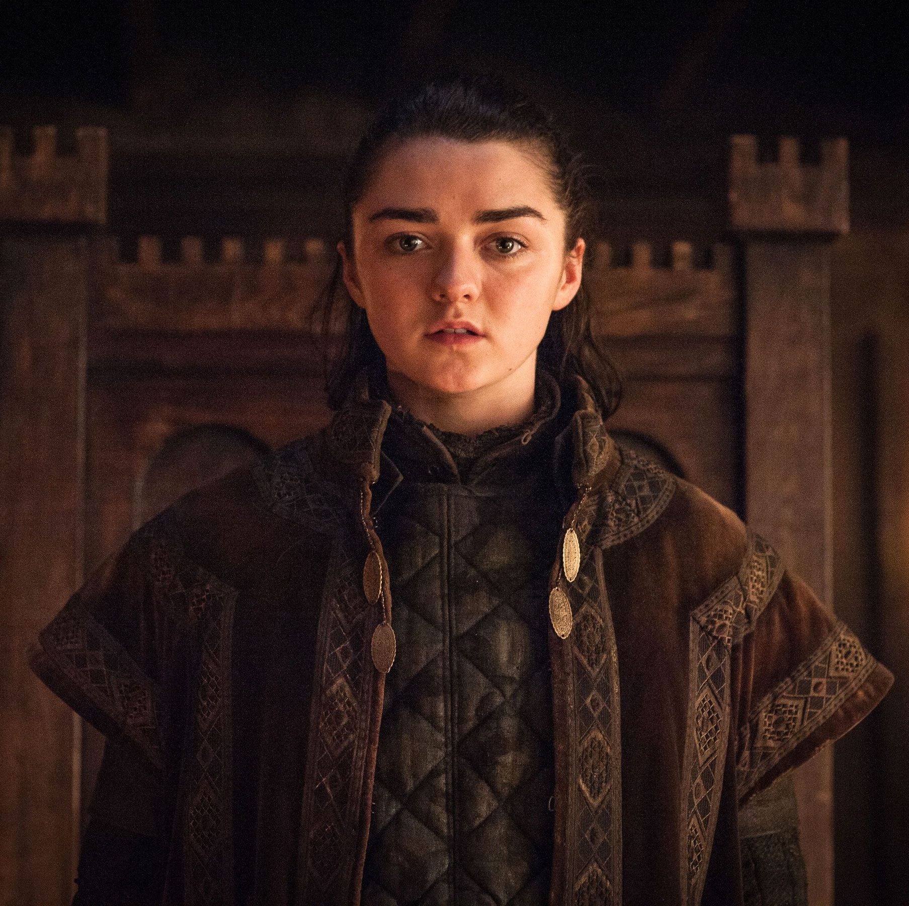 Maisie Williams as Arya Stark, Game of Thrones, season 7