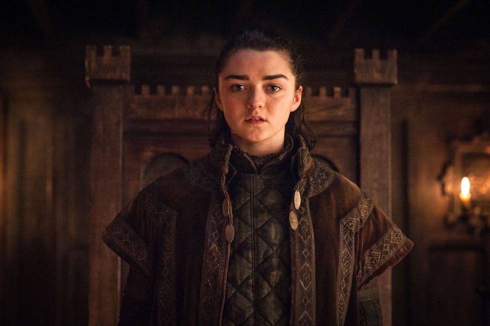 Maisie Williams as Arya Stark, Game of Thrones, season 7