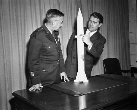 John B. Medaris and Dr. Werhner Von Braun