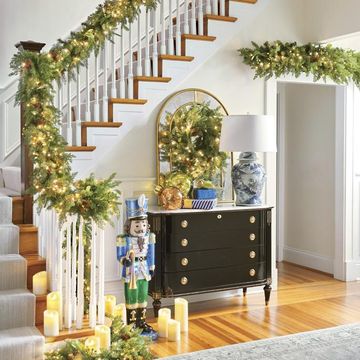 majestic holiday garland indoors