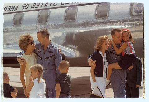 Astronauts McDivitt and White Reuniting with Families