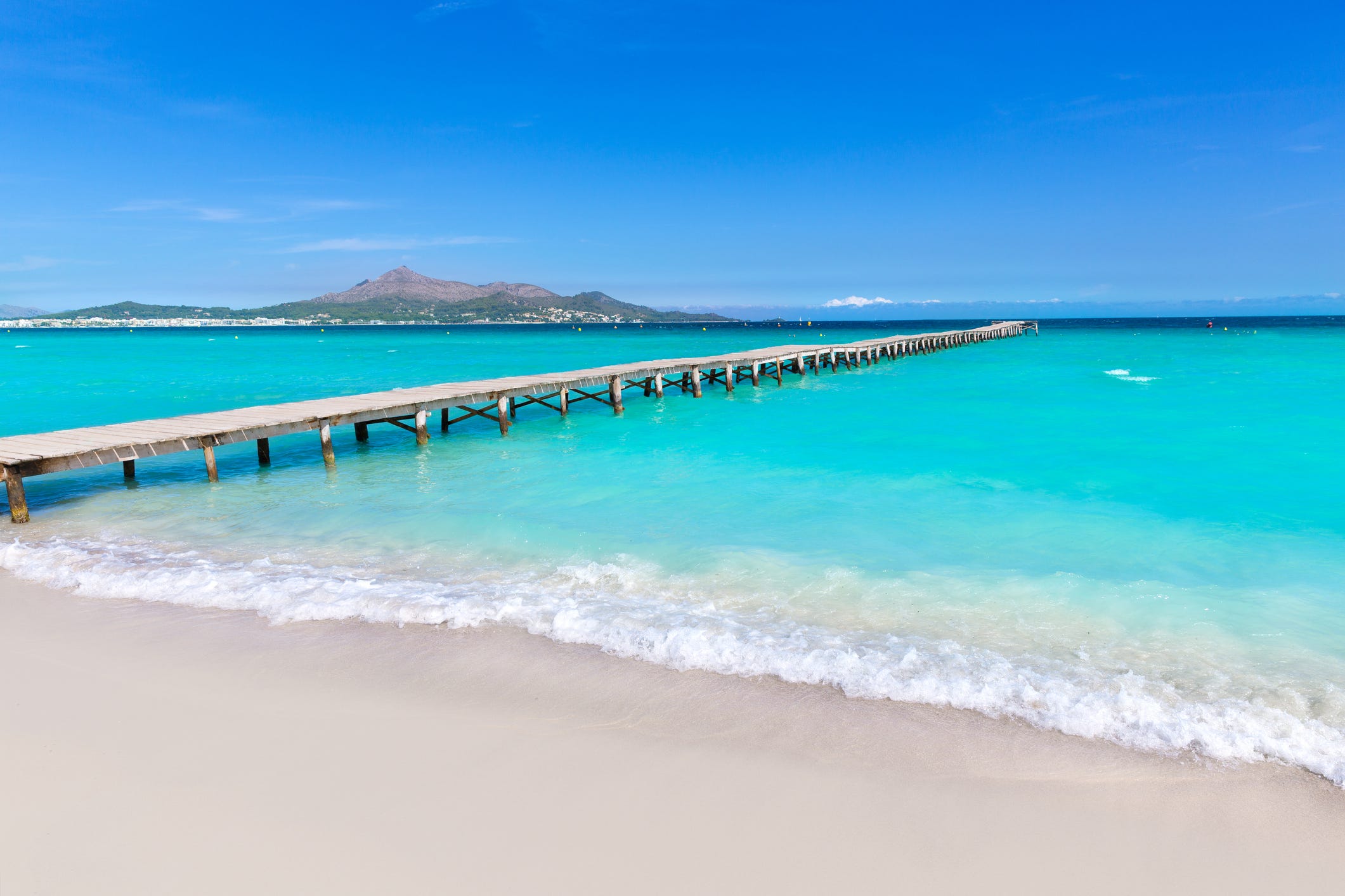 Majorca Platja de Muro beach Alcudia bay Mallorca