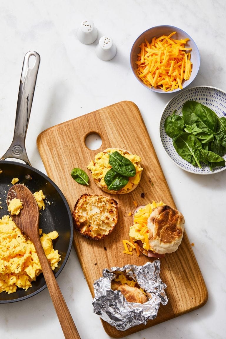 breakfast sandwiches for a breakfast potluck