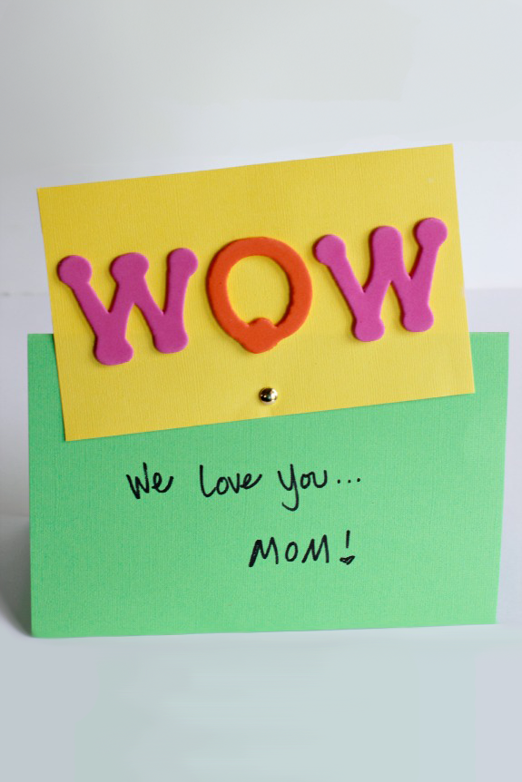 make and takes fastener mothers day card