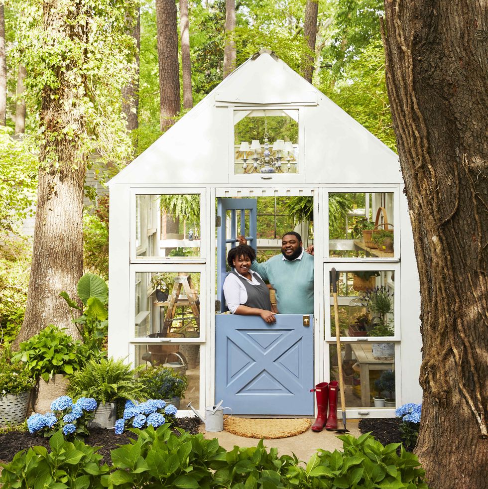 victoria and marcus ford in garden shed