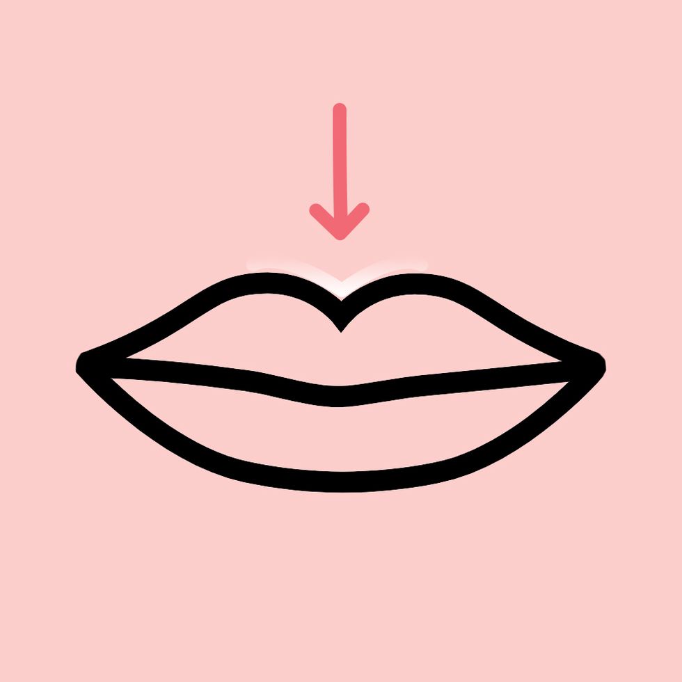 makeup hacks   highlight your cupid's bow