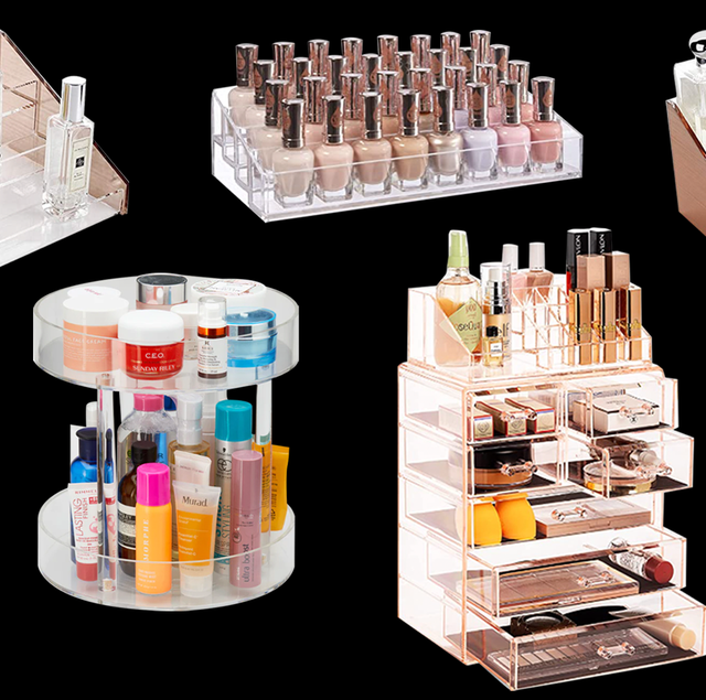 Makeup organizer box storage cosmetic organizer per level