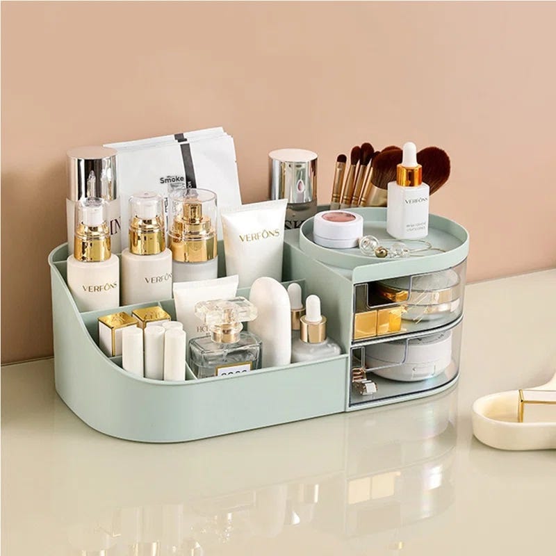 storage organizer for cosmetics and skincare products