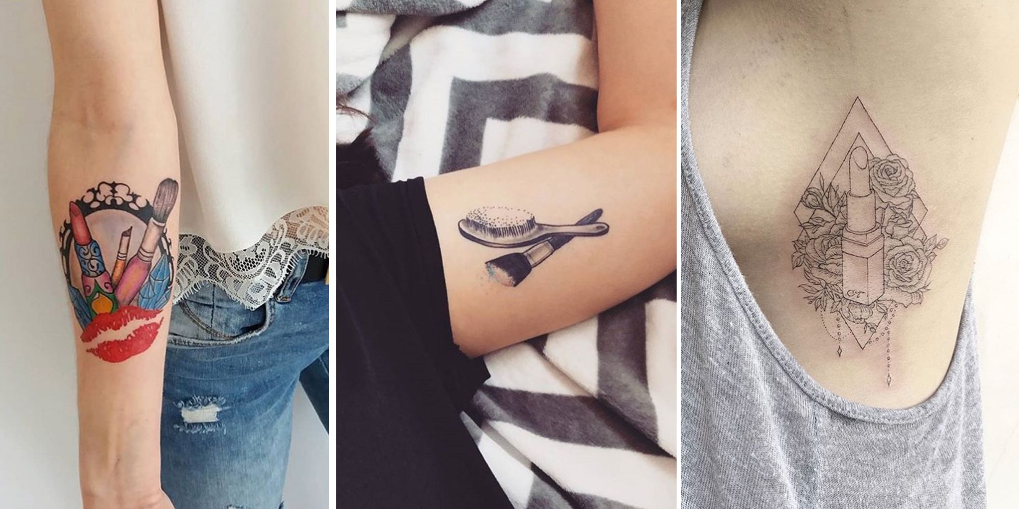14 MakeUp Inspired Tattoos For All The Hardcore Beauty Fans Out There