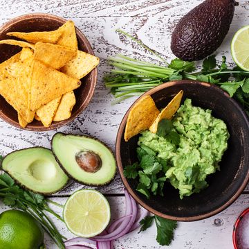 making guacamole sauce, mexican cuisine ingredients