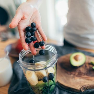 making vegan smoothie for a healthy diet