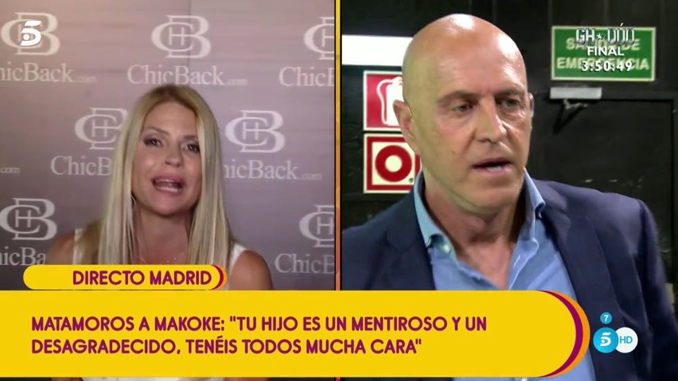 Makoke y Kiko Matamoros se enfrentan en sálvame