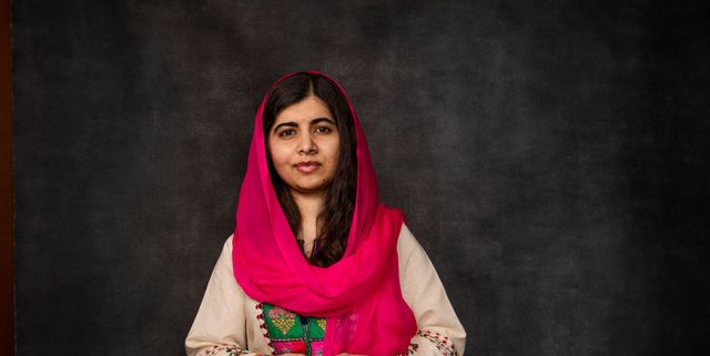 Portrait of Malala Yousafzai, Pakistani activist and Nobel laureate, 2018
