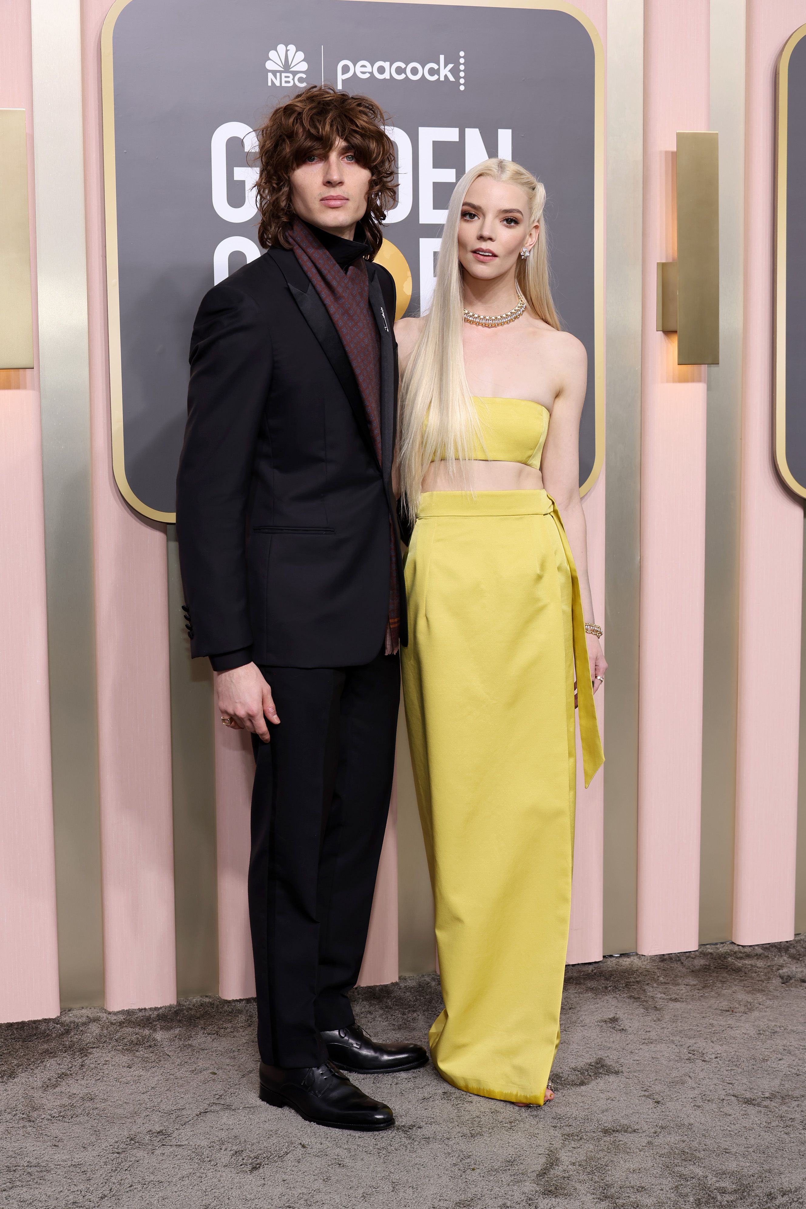 Anya Taylor-Joy Wore Yellow Two Piece to 2023 Golden Globes