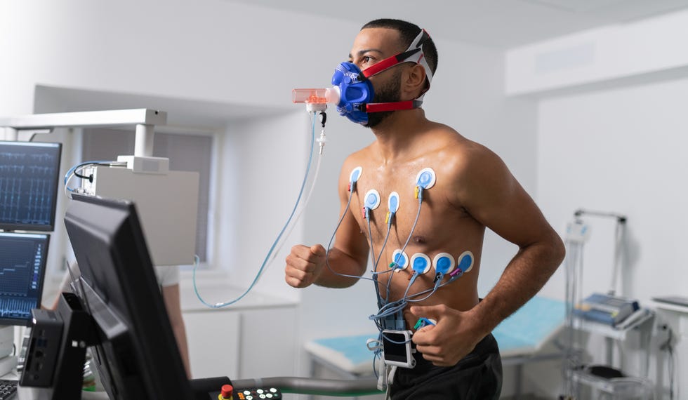 atleta haciéndose una prueba de esfuerzo