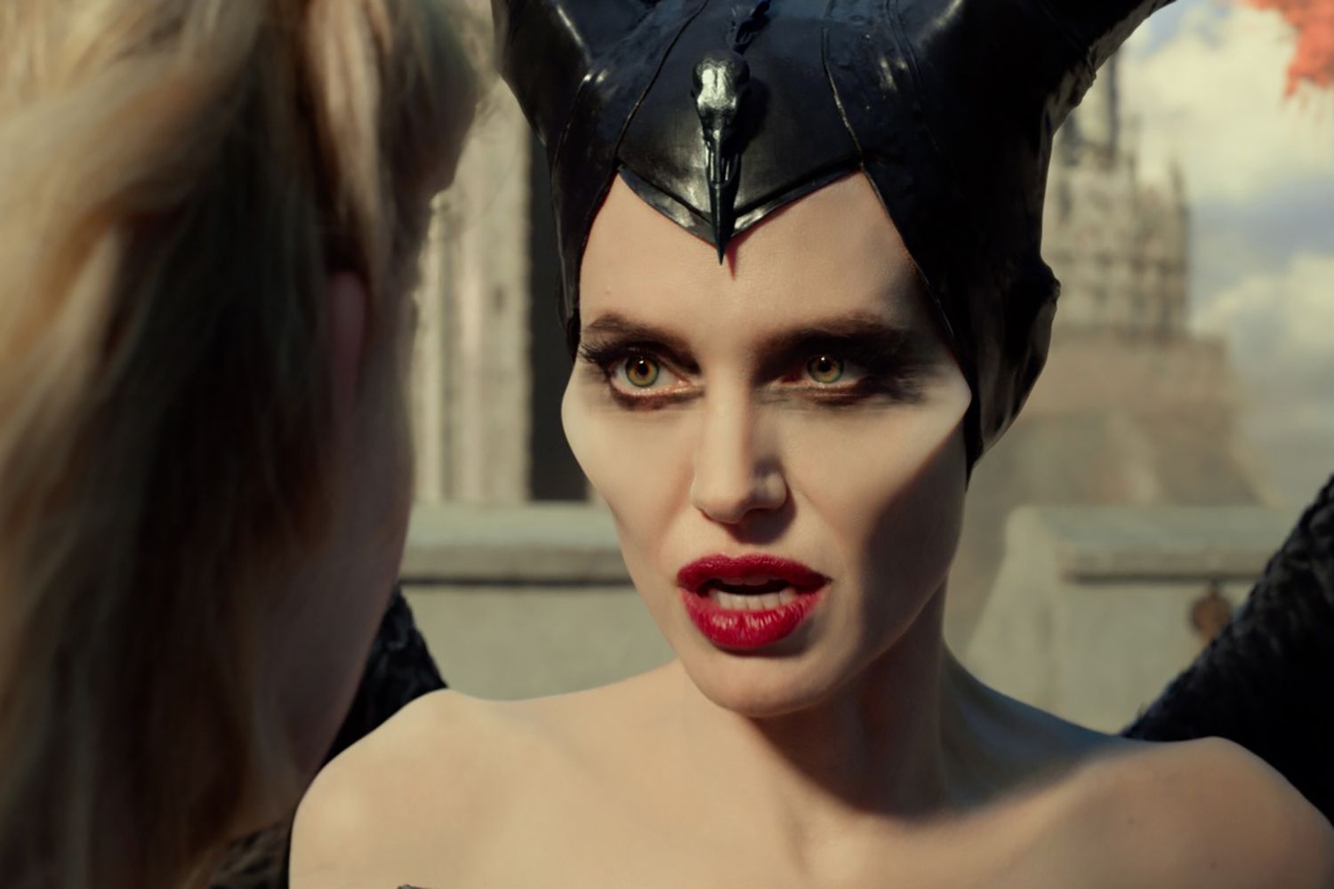 Watching Angelina Jolie morph into Disney's Maleficent is mesmerising