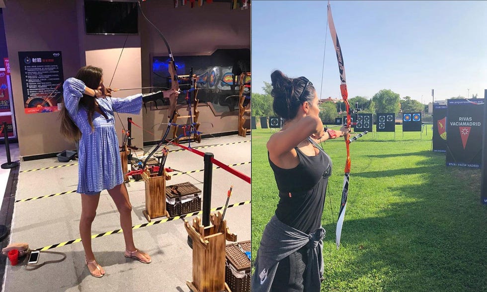 Archery, Recreation, Compound bow, Barechested, Target archery, 