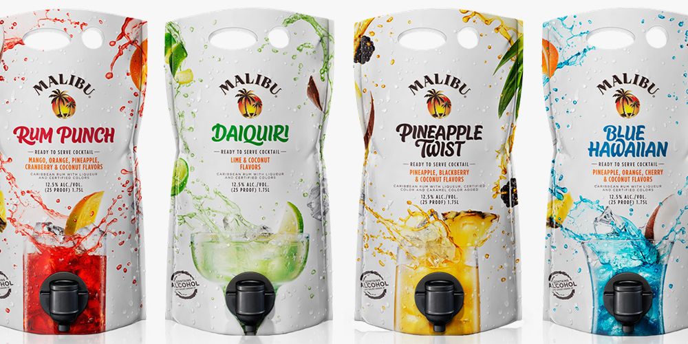 Beverage Mix Packaging Pouches