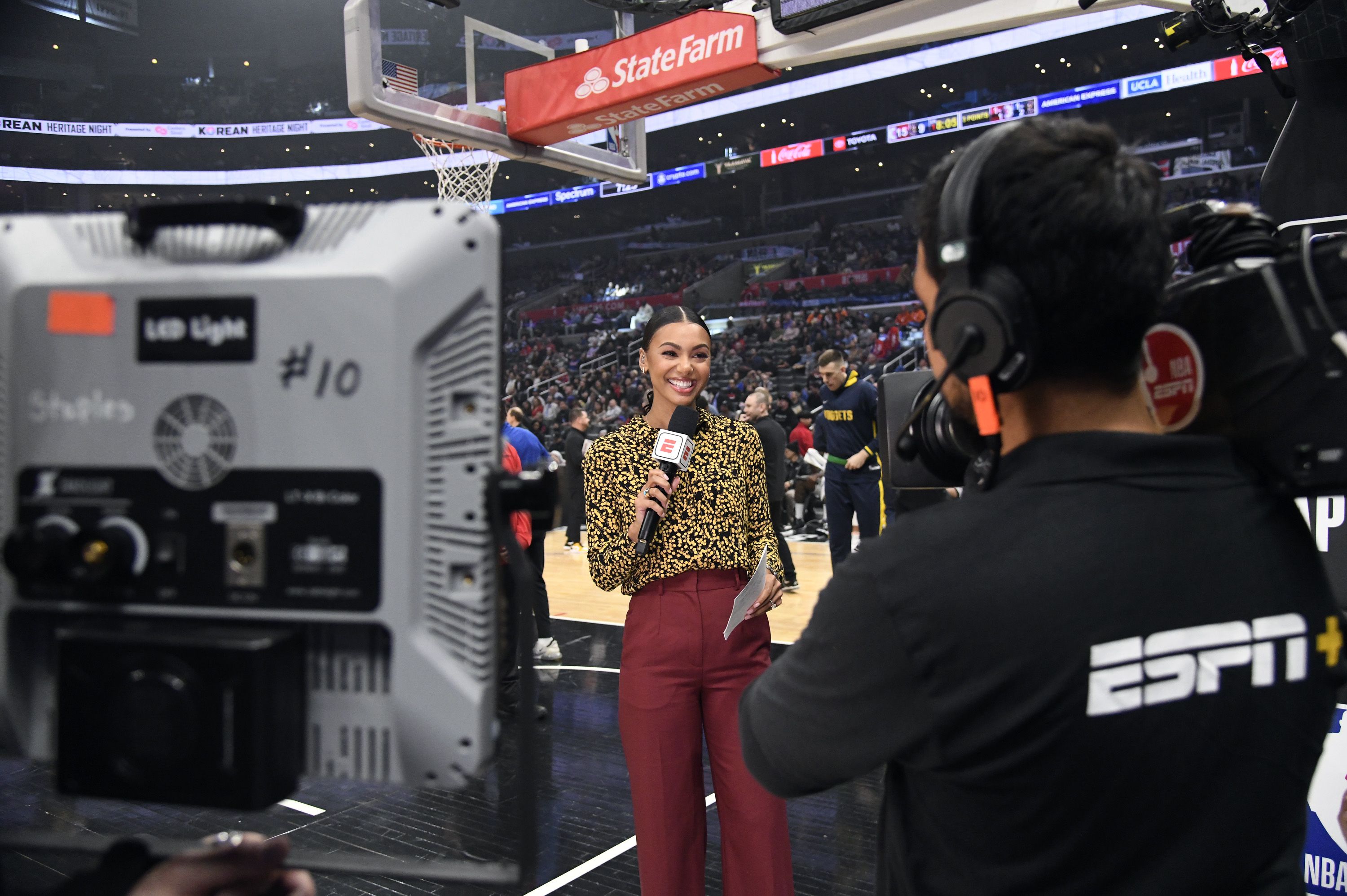 Malika Andrews Hosts ESPN's NBA Draft Coverage