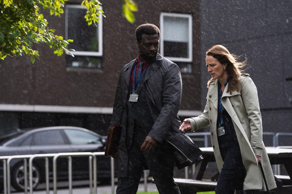 world productions for itv1 and itvxmalpractice series 2episode 4pictured: jordan kouame as dr george adjei and helen behan as dr norma callahan.this photograph is (c) world productions and can only be reproduced for editorial purposes directly in connection with the programme or event mentioned above, or itv plc. this photograph must not be manipulated [excluding basic cropping] in a manner which alters the visual appearance of the person photographed deemed detrimental or inappropriate by itv plc picture desk. this photograph must not be syndicated to any other company, publication or website, or permanently archived, without the express written permission of itv picture desk. full terms and conditions are available on the website www.itv.com/presscentre/itvpictures/termsfor further information please contact:patrick.smith@itv.com